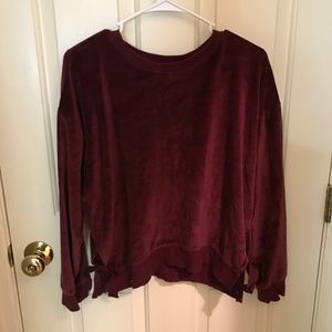 A.N.A. Maroon Ribbon Sweatshirt Size Small